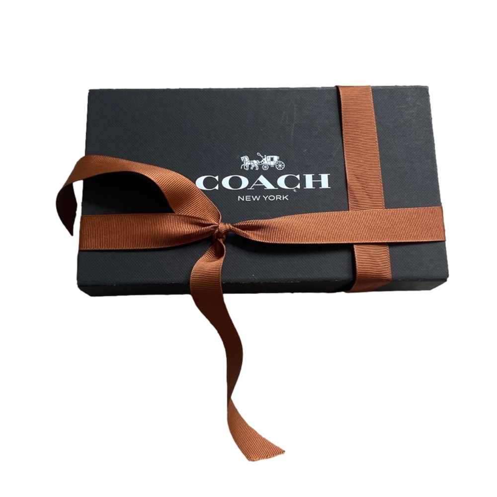 Mini coach wristlet with gold apples